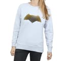 Miniatyrbild 3 av 5: DC Comics Dam/Tjej Justice League Movie Batman Logo Texturerad Sweatshirt