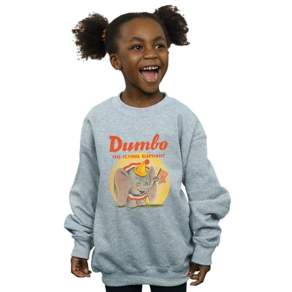 Disney Girls Dumbo Flying Elephant Sweatshirt