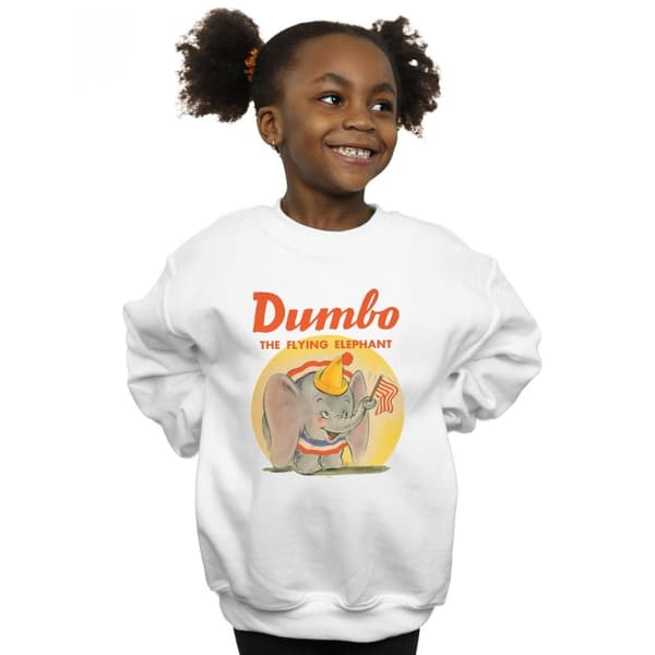 Disney Girls Dumbo Flying Elephant Sweatshirt