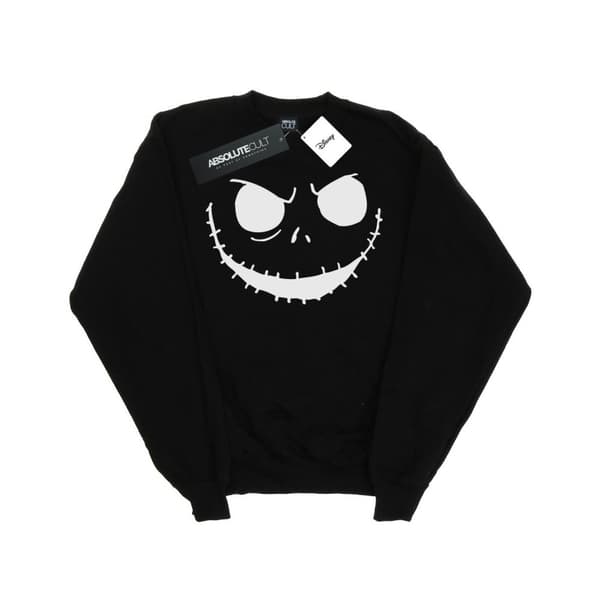 Disney Mens Nightmare Before Christmas Jack´s Face Bold Sweatshirt