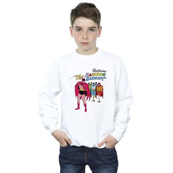 DC Comics Pojkar Batman Comic Cover Rainbow Batman Sweatshirt