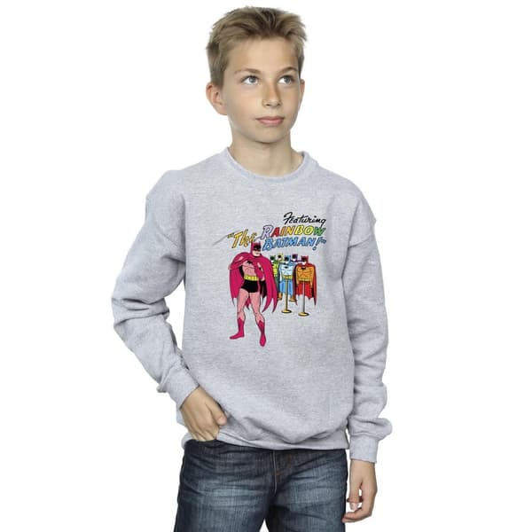 DC Comics Pojkar Batman Comic Cover Rainbow Batman Sweatshirt