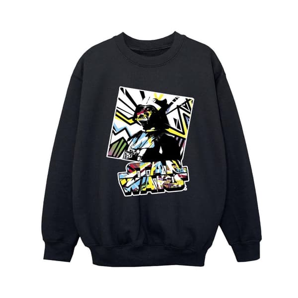 Star Wars Boys Vader Water Colour Pop Art Sweatshirt