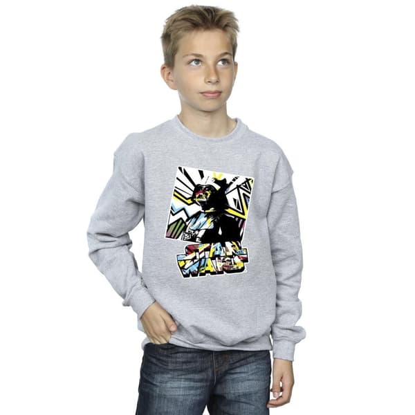 Star Wars Boys Vader Water Colour Pop Art Sweatshirt