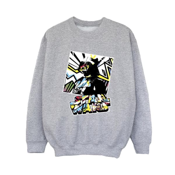 Star Wars Boys Vader Water Colour Pop Art Sweatshirt