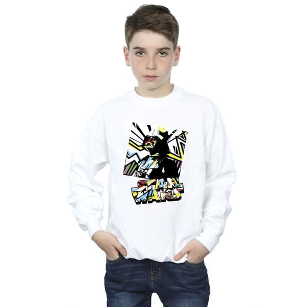 Star Wars Boys Vader Water Colour Pop Art Sweatshirt