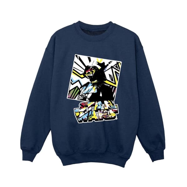 Star Wars Boys Vader Water Colour Pop Art Sweatshirt