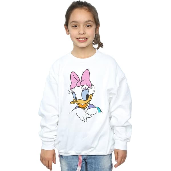 Disney Girls Daisy Duck Big Portrait Sweatshirt