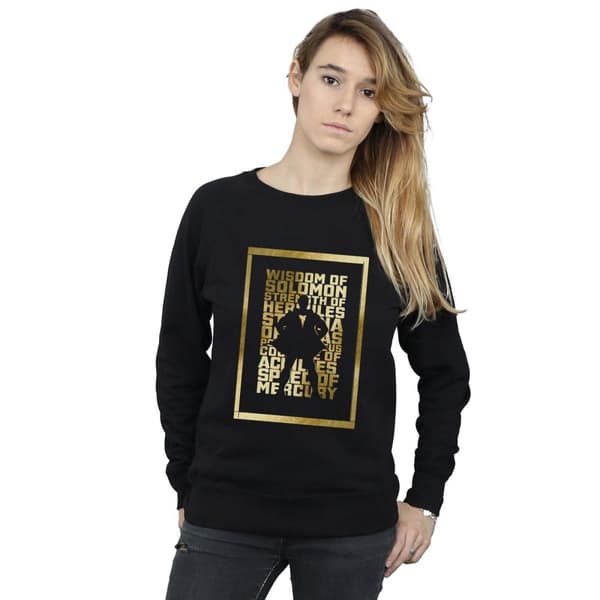 DC Comics Sweatshirt med guldtext från Shazam - dam/dam