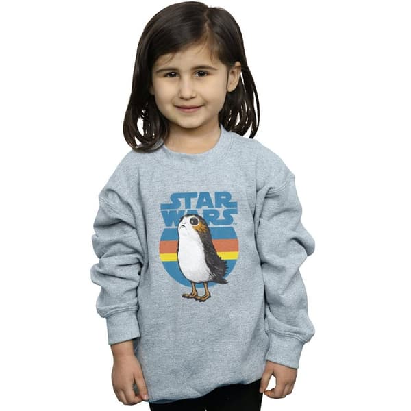 Star Wars Sweatshirt med Porg från De sista jediriddarna för flickor