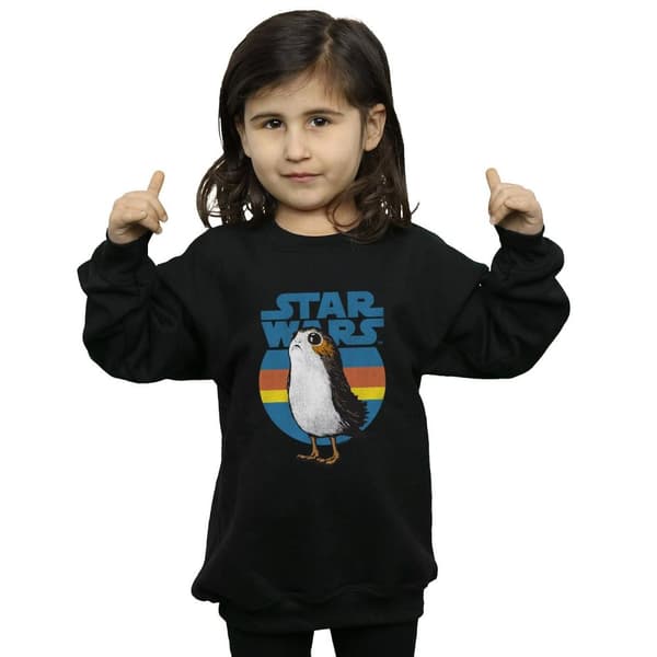 Star Wars Sweatshirt med Porg från De sista jediriddarna för flickor