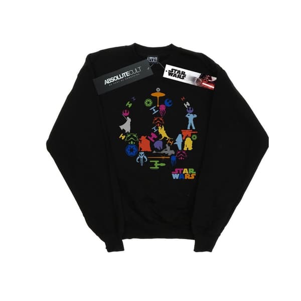 Star Wars Womens/Ladies Silhouette Collage Sweatshirt