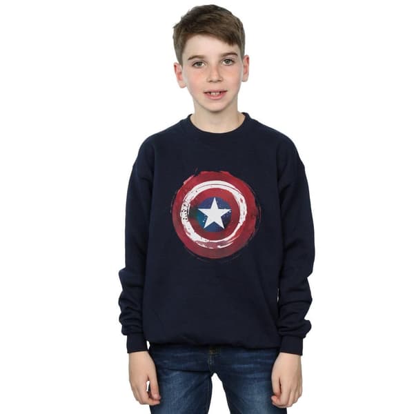 Marvel Sweatshirt med splattersköld från Captain America för pojkar