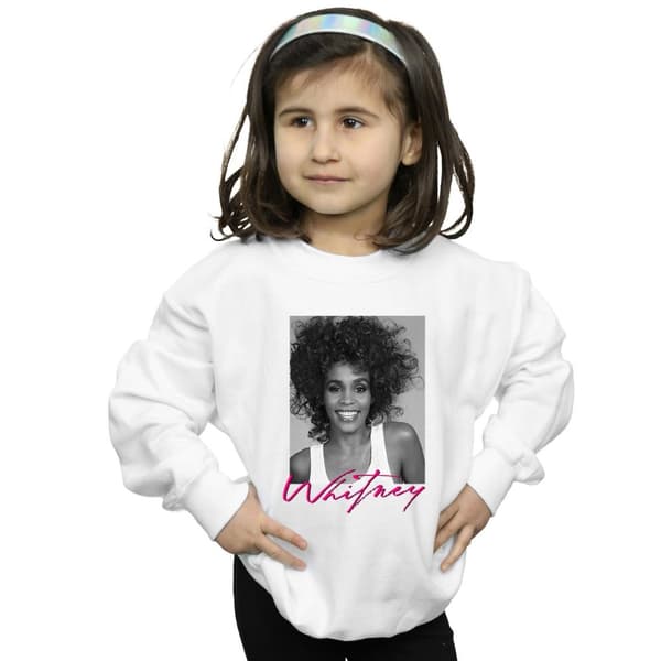 Whitney Houston Girls Smile Photograph Sweatshirt