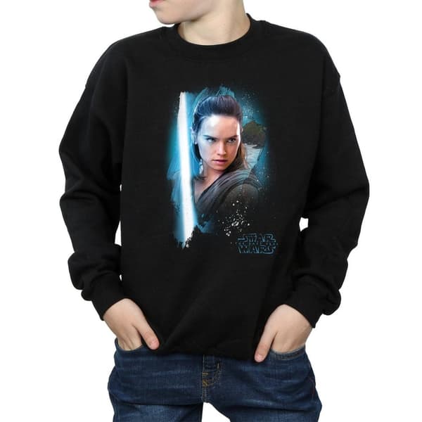 Star Wars Boys The Last Jedi Rey Brushed Sweatshirt