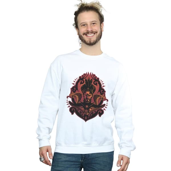 Disney Mens Aladdin Movie Jafar Snakes Sweatshirt