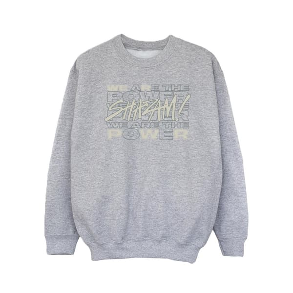 DC Comics Girls Shazam Fury Of The Gods We Are The Power Sweatshirt Sports Grey 3-4 Years