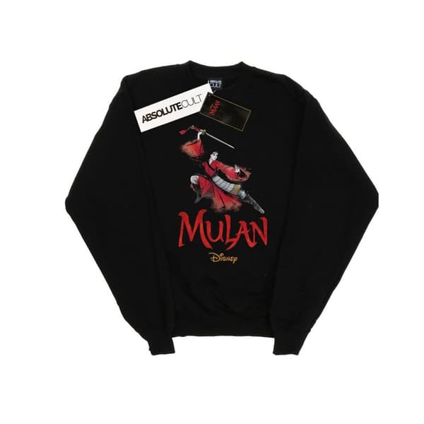 Disney Mulan Movie Pose - Sweatshirt för damer/kvinnor Black XL