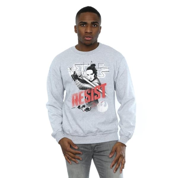 Star Wars Mens The Last Jedi Rey Resist Sweatshirt