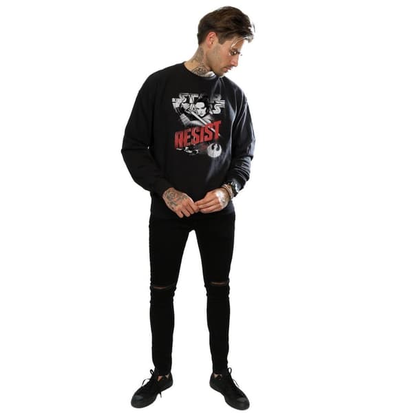 Star Wars Mens The Last Jedi Rey Resist Sweatshirt