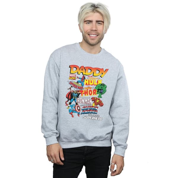 Marvel Mens Our Dad Superhero Sweatshirt