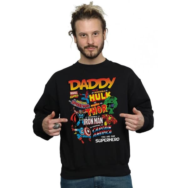 Marvel Mens Our Dad Superhero Sweatshirt