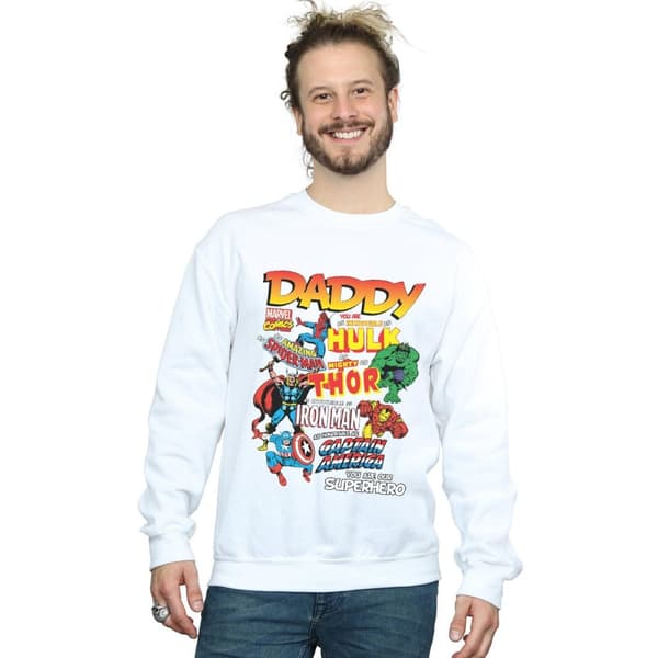 Marvel Mens Our Dad Superhero Sweatshirt