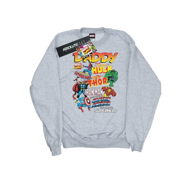 Marvel Mens Our Dad Superhero Sweatshirt