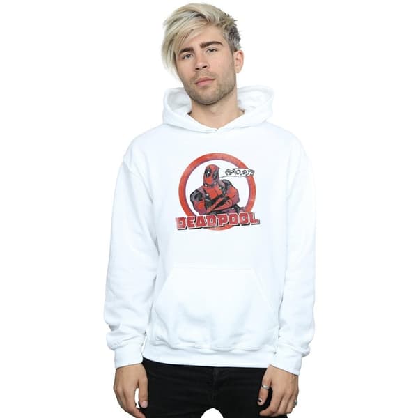 Marvel Mens Deadpool Seriously Speech Bubble Hoodie