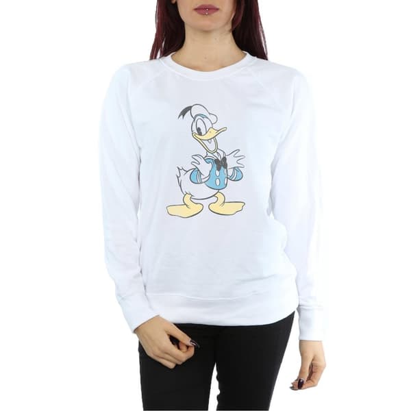 Disney Womens/Ladies Donald Duck Posing Sweatshirt
