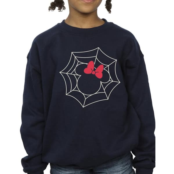 Disney Girls Minnie Mouse Spider Web Sweatshirt