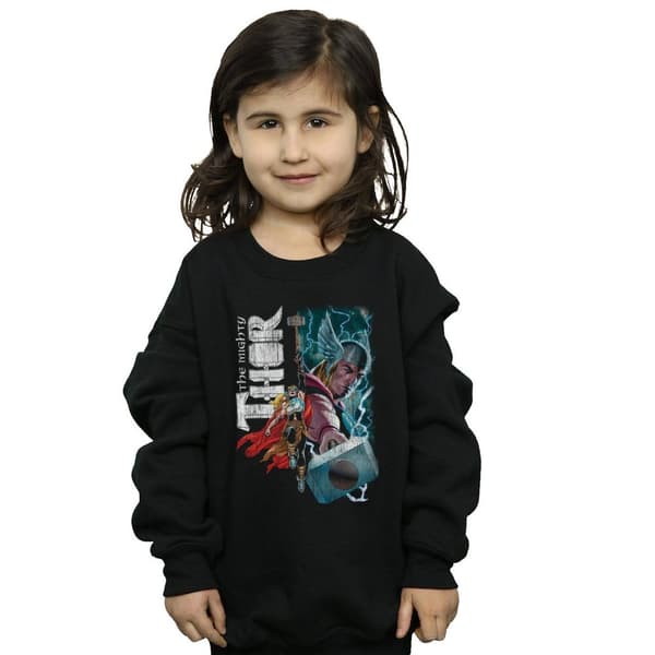 Marvel Girls The Mighty Thor Mighty Duo Sweatshirt