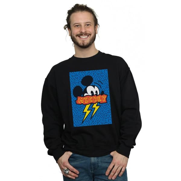 Disney Mens Musse Pigg 90-tals Flash Sweatshirt