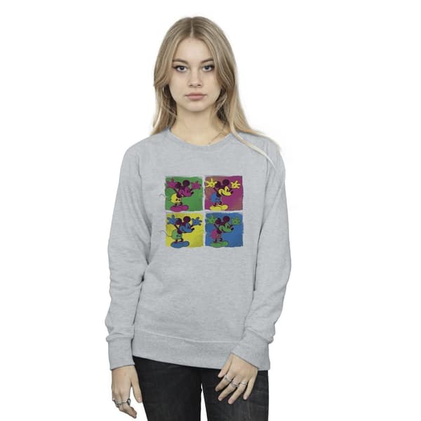 Disney Womens/Ladies Mickey Mouse Pop Art Sweatshirt