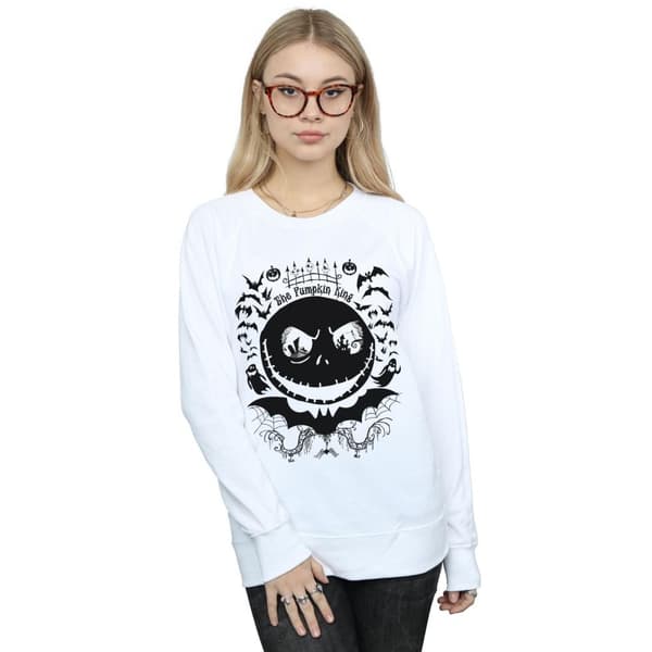 Disney Womens/Ladies Nightmare Before Christmas Jack The Pumpkin King Sweatshirt