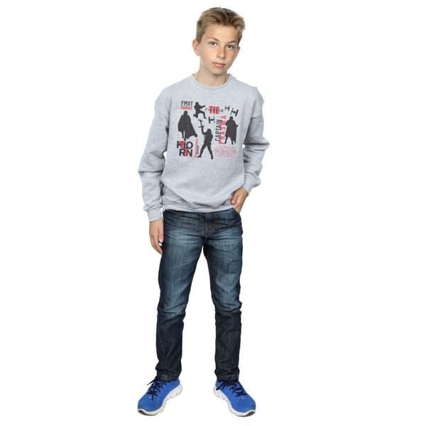Star Wars Sweatshirt med silhuetter av första ordern från Sista Jedi för pojkar