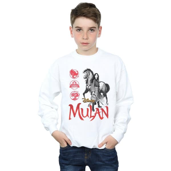 Disney Boys Mulan Movie Horse Pose Sweatshirt