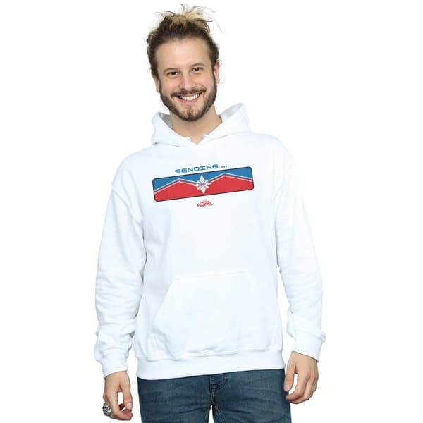 Marvel Mens Captain Marvel Sending Hoodie