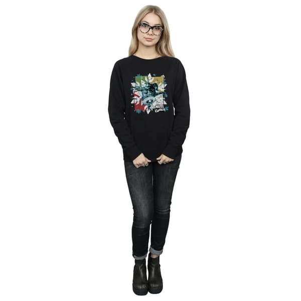 Marvel Womens/Ladies Christmas Black Widow Sweatshirt