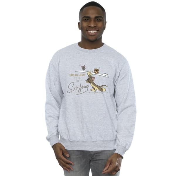 Tom And Jerry Mens It´s Time For Surfing Sweatshirt