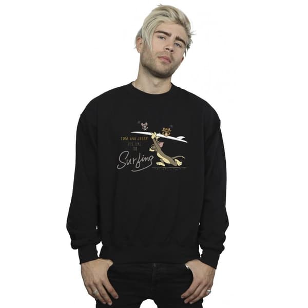 Tom And Jerry Mens It´s Time For Surfing Sweatshirt