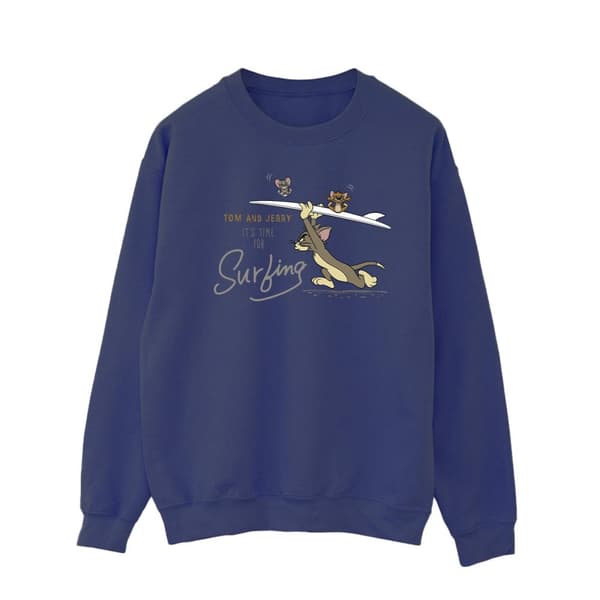 Tom And Jerry Mens It´s Time For Surfing Sweatshirt