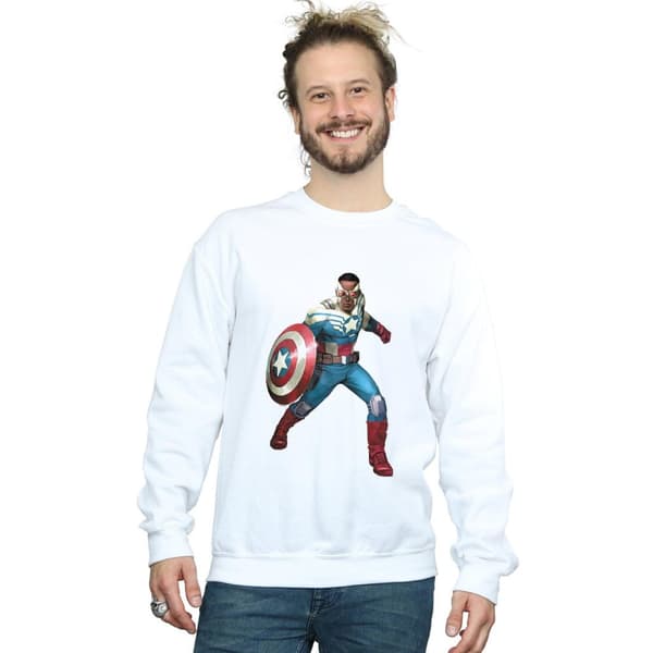 Marvel Mens Falcon Is Captain America Sweatshirt