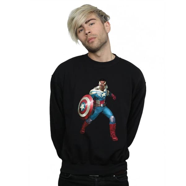 Marvel Mens Falcon Is Captain America Sweatshirt