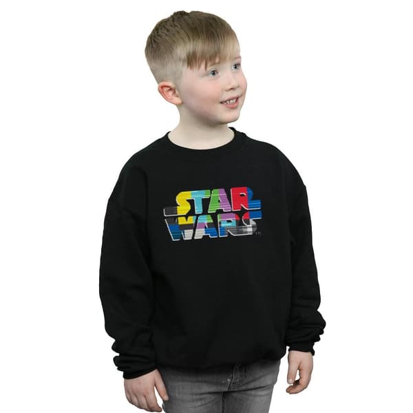 Star Wars Sweatshirt med testkortslogotyp för pojkar