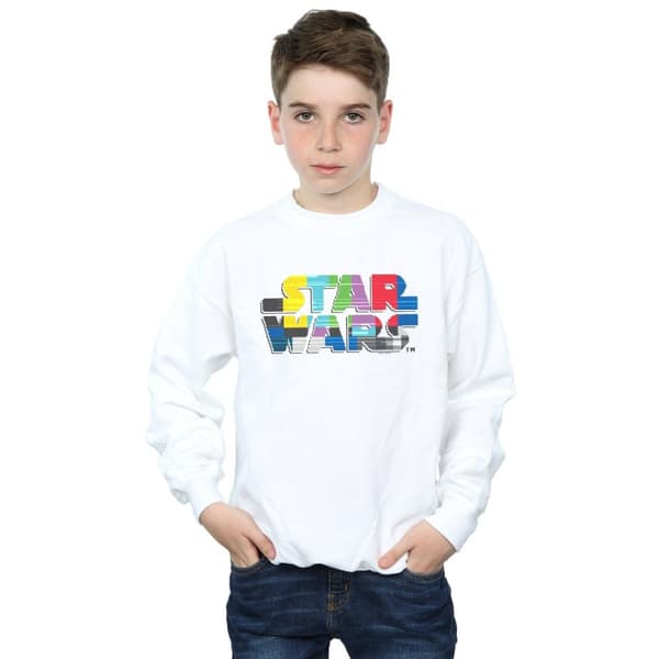 Star Wars Sweatshirt med testkortslogotyp för pojkar