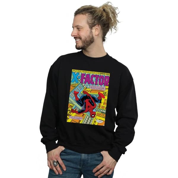 Marvel Mens Spider-Man X Factor Cover Sweatshirt
