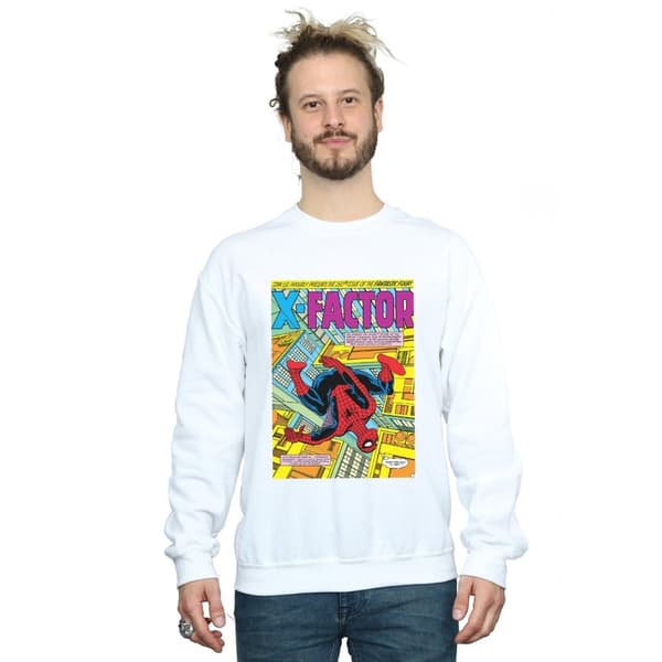 Marvel Mens Spider-Man X Factor Cover Sweatshirt