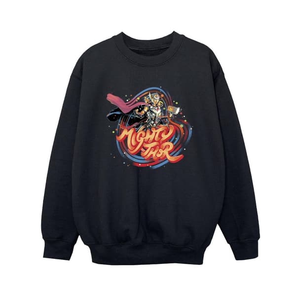 Marvel Boys Thor Love And Thunder Mighty Thor Swirl Sweatshirt