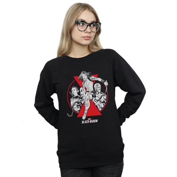 Marvel Dam/kvinnor - Black Widow Movie Character Badge - Sweatshirt